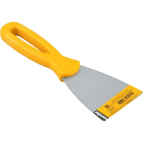 Esp�tula de a�o laminado 60 mm com cabo pl�stico