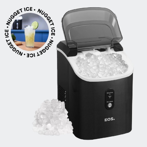 Maquina de gelo 15 kg Nugget ice titanium preta - EMG05  110V