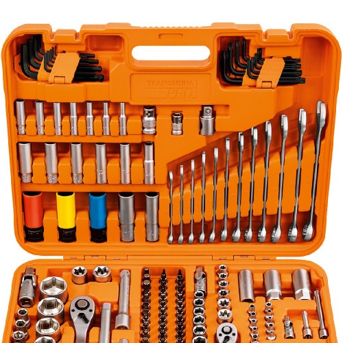 Jogo de ferramentas para oficina 176 peas com maleta