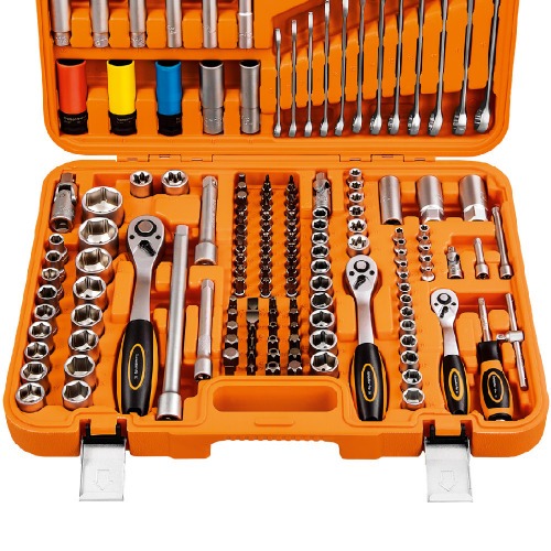 Jogo de ferramentas para oficina 176 peas com maleta