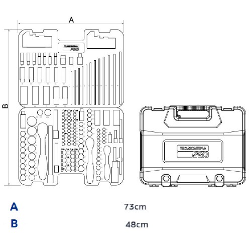 Jogo de ferramentas para oficina 176 peas com maleta