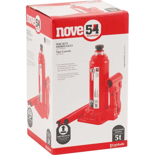 Macaco hidráulico tipo garrafa capacidade de 5 toneladas Macaco hidráulico tipo garrafa capacidade de 5 toneladas