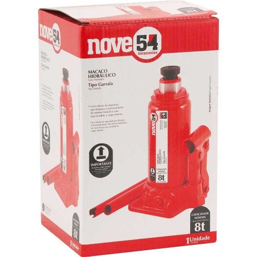 Macaco hidrulico tipo garrafa capacidade de 8 toneladas