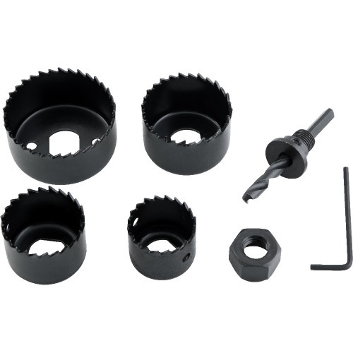 Jogo de serras copo ao carbono com 6 peas