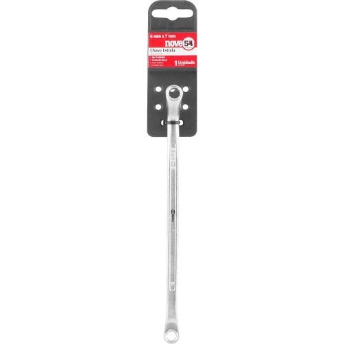 Chave estrela 6 mm x 7 mm, em aço carbono Chave estrela 6 mm x 7 mm, em aço carbono