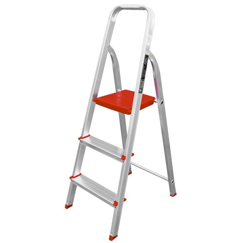 Escada de alumnio 3 degraus residencial - ESC0062