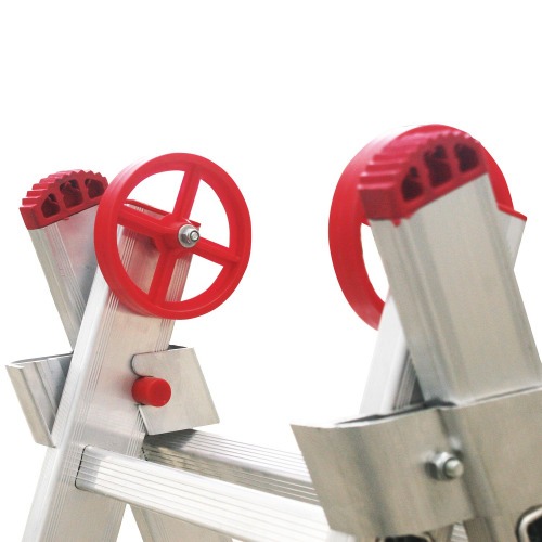 Escada de alumnio extensvel 1,85 x 2,62 m 6 x 2 degraus - ESC0615