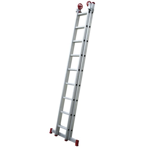Escada de alumínio extensível 2,68 x 4,30 m 2 x 9 degraus - ESC0618 Escada de alumínio extensível 2,68 x 4,30 m 2 x 9 degraus - ESC0618