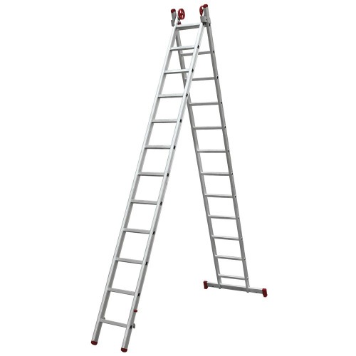 Escada de alumnio extensvel 3,52 x 5,98 m 2 x 12 degraus - ESC0621