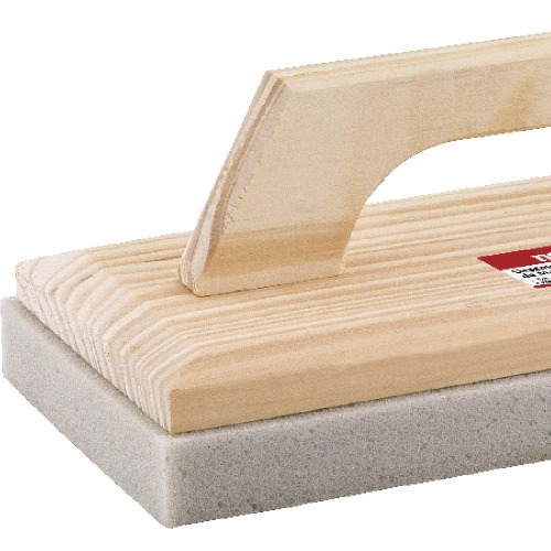 Desempenadeira de madeira com espuma 200 x 300 mm
