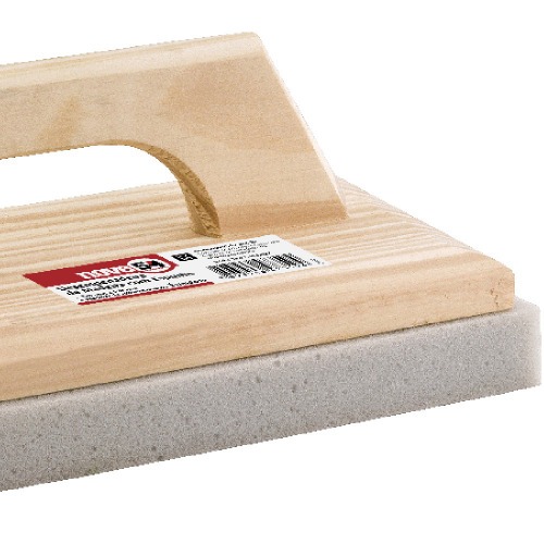 Desempenadeira de madeira com espuma 200 x 300 mm