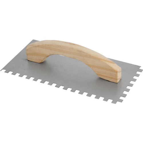 Desempenadeira de aço dentada 250 x 120 mm Desempenadeira de aço dentada 250 x 120 mm