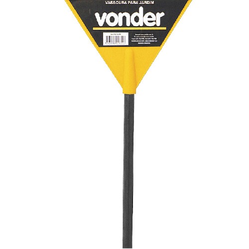 Vassoura pl�stica para grama 22 dentes com cabo 6 pe�as