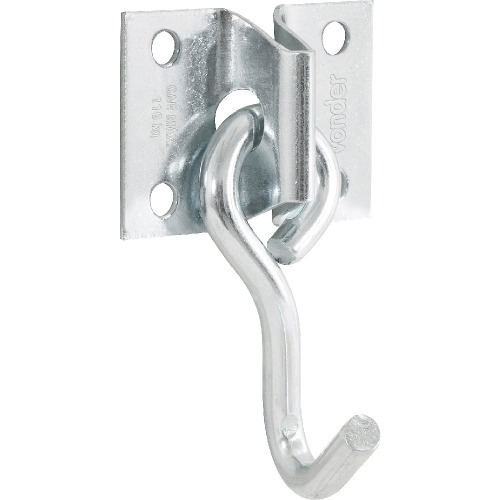 Gancho em ao carbono zincado para rede de sobrepor