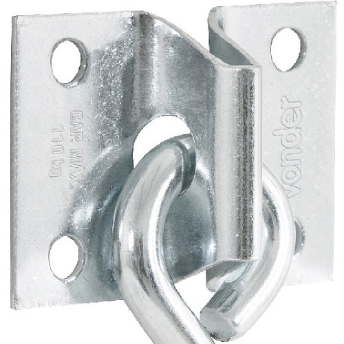 Gancho em ao carbono zincado para rede de sobrepor