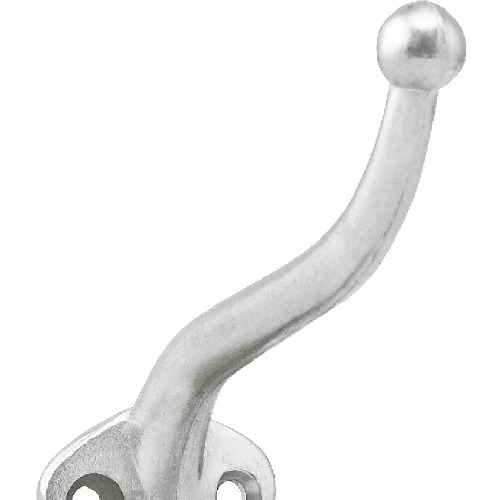 Cabide duplo grande em metal niquelado