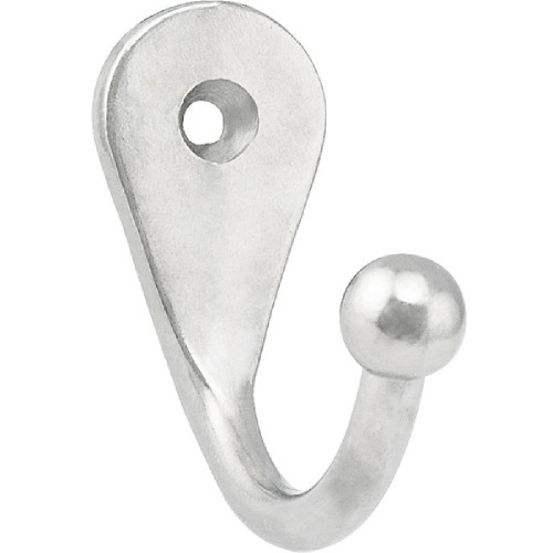 Cabide simples em metal niquelado pequeno Cabide simples em metal niquelado pequeno