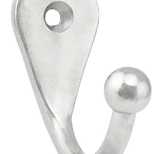 Cabide simples em metal niquelado pequeno Cabide simples em metal niquelado pequeno