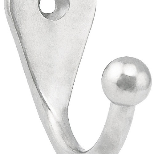 Cabide simples grande em metal niquelado