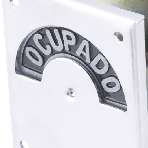 Fechadura em a�o para banheiro livre/ocupado 