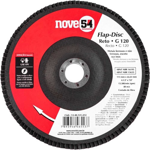 Disco de lixa flap disc reto 4 1/2 Disco de lixa flap disc reto 4 1/2