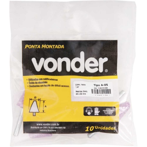 Ponta montada haste 1/4