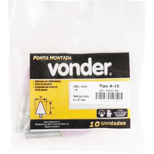 Ponta montada haste 1/4