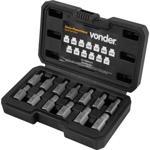 Jogo de saca-parafusos em aço cromo molibdênio 13 peças Jogo de saca-parafusos em aço cromo molibdênio 13 peças