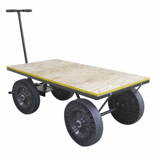 Carro plataforma tampo em madeira capacidade 300 kg - MP-300