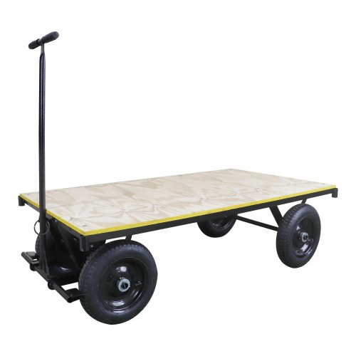 Carro plataforma com tampo em madeira capacidade de 600 kg - MP-600 Carro plataforma com tampo em madeira capacidade de 600 kg - MP-600