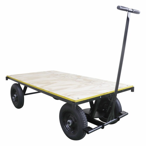 Carro plataforma com tampo em madeira capacidade de 600 kg - MP-600 Carro plataforma com tampo em madeira capacidade de 600 kg - MP-600