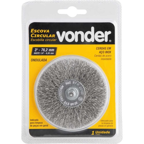 Escova circular de a�o 3 x 3/8
