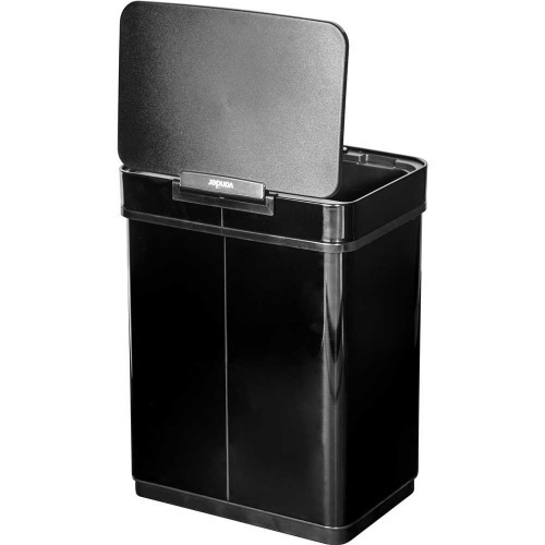 Lixeira retangular 50 litros com sensor de abertura