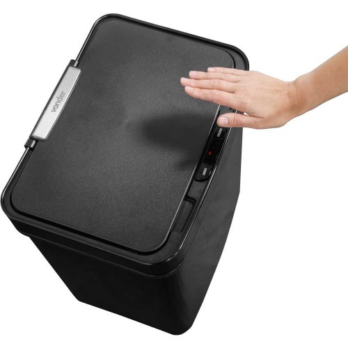 Lixeira retangular 50 litros com sensor de abertura