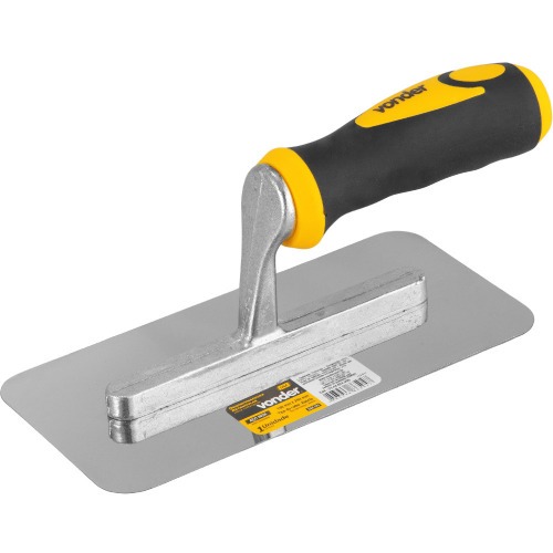 Desempenadeira em ao com cabo emborrachado 20 cm