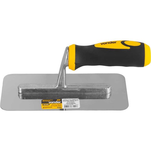 Desempenadeira em ao com cabo emborrachado 20 cm