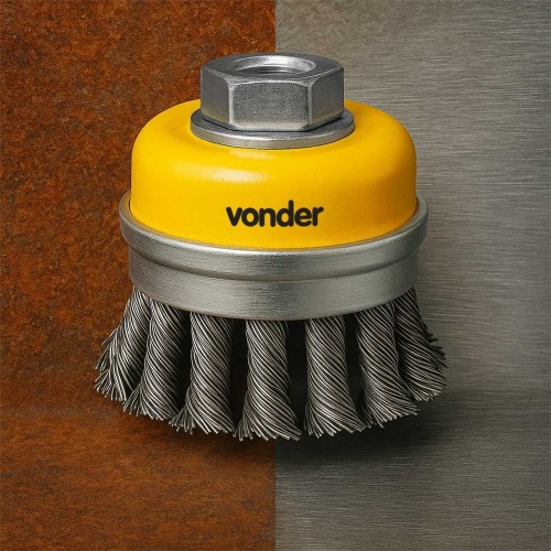 Escova de a�o torcido tipo copo 3