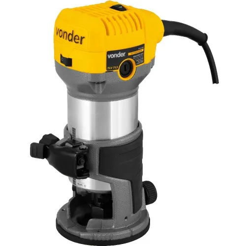Tupia manual 710 watts para pinça de 6 a 8 mm com 3 bases - TVL