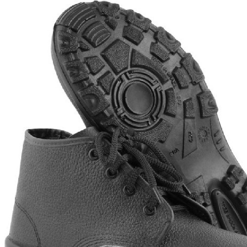 Botina monodensidade couro com cadaro biqueira de ao - BCN 0045