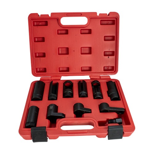 Jogo de soquetes para sensor de oxigênio/sonda Lambda com 11 peças Jogo de soquetes para sensor de oxigênio/sonda Lambda com 11 peças