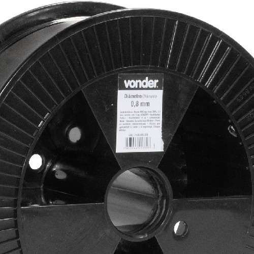 Arame para solda mig aço inox 308L 0,8 mm rolo 15 kg Arame para solda mig aço inox 308L 0,8 mm rolo 15 kg