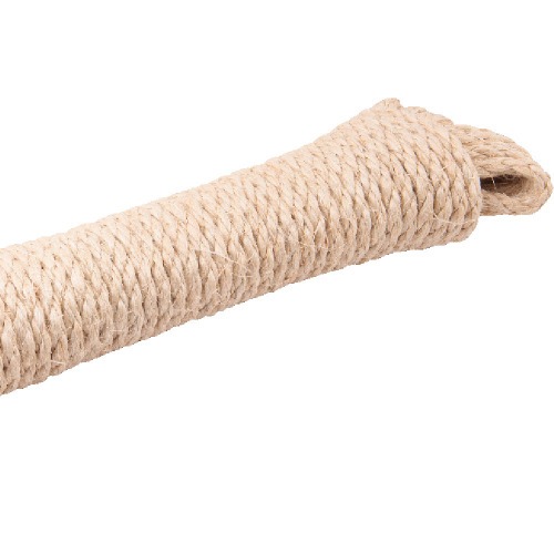Corda de sisal torcida com 3 pernas 6 mm x 15 m
