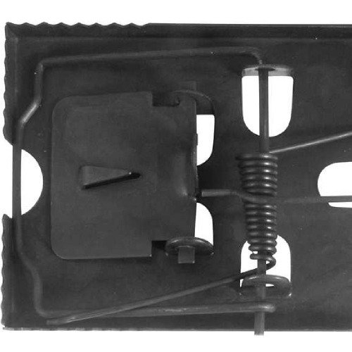 Ratoeira média 120 mm x 60 mm em aço oxidado preto Ratoeira média 120 mm x 60 mm em aço oxidado preto