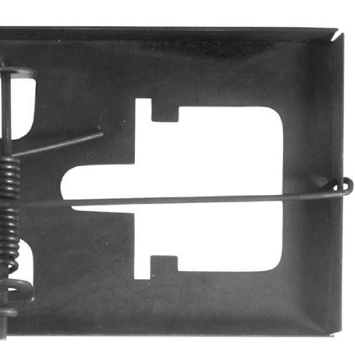 Ratoeira grande 160 mm x 88 mm em aço oxidado preto Ratoeira grande 160 mm x 88 mm em aço oxidado preto