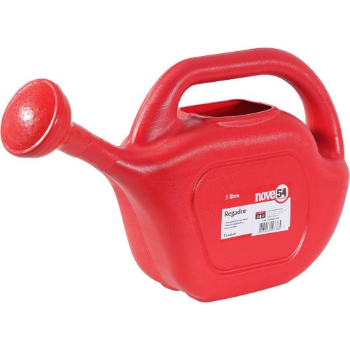 Regador pl�stico vermelho capacidade 5 litros