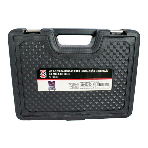 Jogo de ferramentas para instalação e remoção da mola do freio 14 peças Jogo de ferramentas para instalação e remoção da mola do freio 14 peças