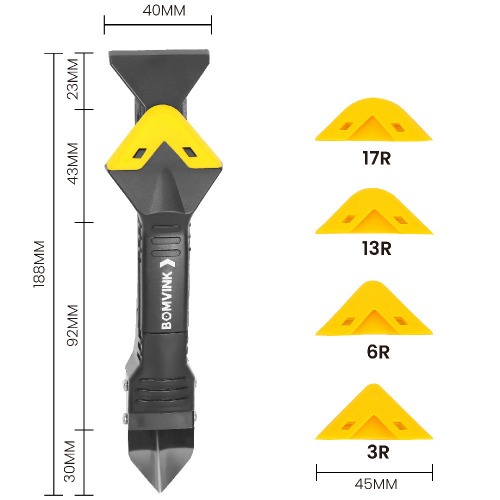 Esptula multifuncional removedora de silicone e rejuntes - BOM-1570