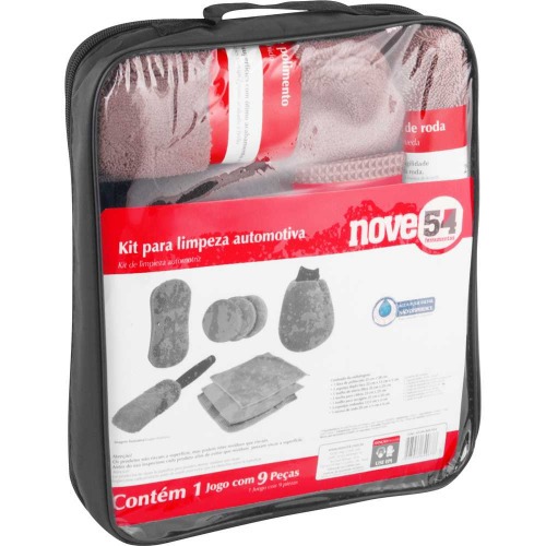 Kit para limpeza automotiva com 9 peças Kit para limpeza automotiva com 9 peças