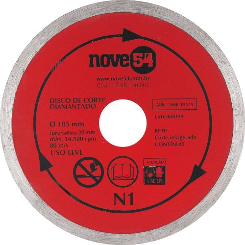 Disco diamantado liso 105 mm