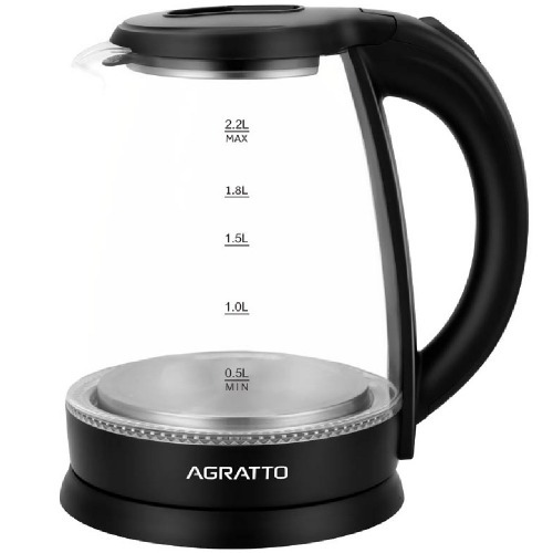 Chaleira eltrica de vidro 2,2 litros 1000 watts Aroma - ACEV01I  110V